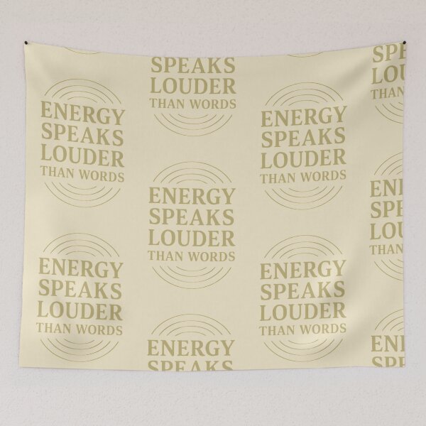 Item preview, Energy Speaks Louder Than Words – Empath Vibes Quote designed and sold by Quiet Power Co..