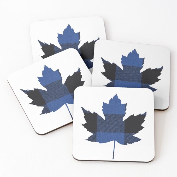 Item preview, Blue Plaid Maple Leaf designed and sold by AnimalCreations.