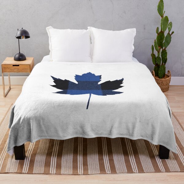 Item preview, Blue Plaid Maple Leaf designed and sold by AnimalCreations.