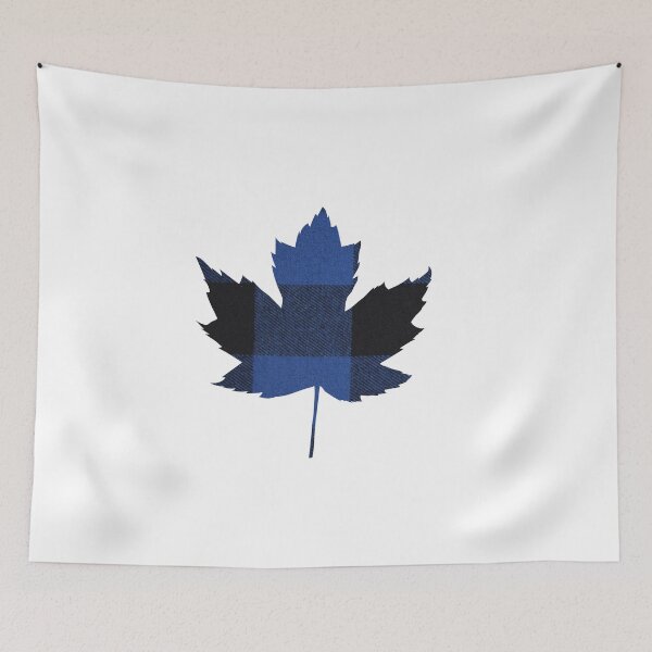 Item preview, Blue Plaid Maple Leaf designed and sold by AnimalCreations.