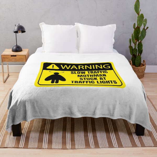 Item preview, Warning slow traffic mothman stuck at traffic lights designed and sold by BritishDelights.