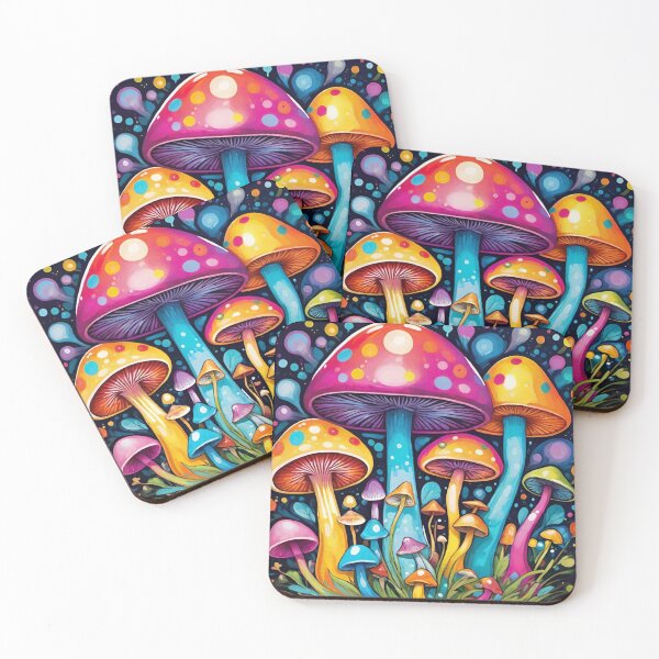 Item preview, Cosmic mushroom garden  designed and sold by JLeonardoArt.