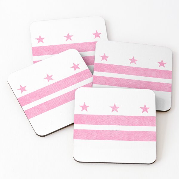 Item preview, Pink Washington DC Flag, Horizontal designed and sold by merlinmerchshop.