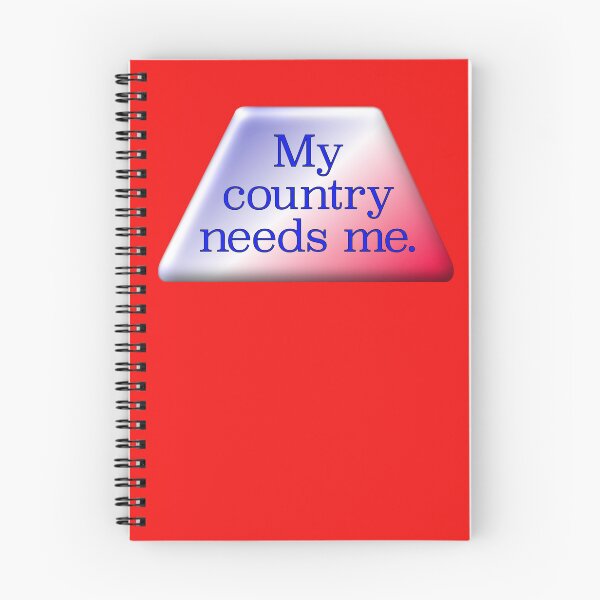 Item preview, My country needs me, blue lettering designed and sold by mntimg.