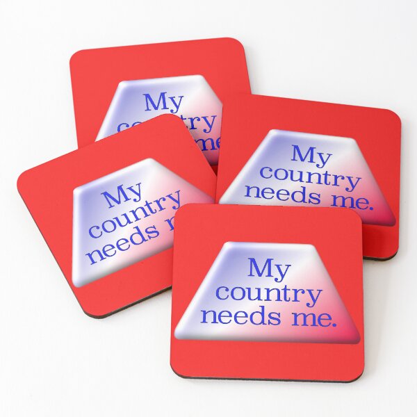 Item preview, My country needs me, blue lettering designed and sold by mntimg.