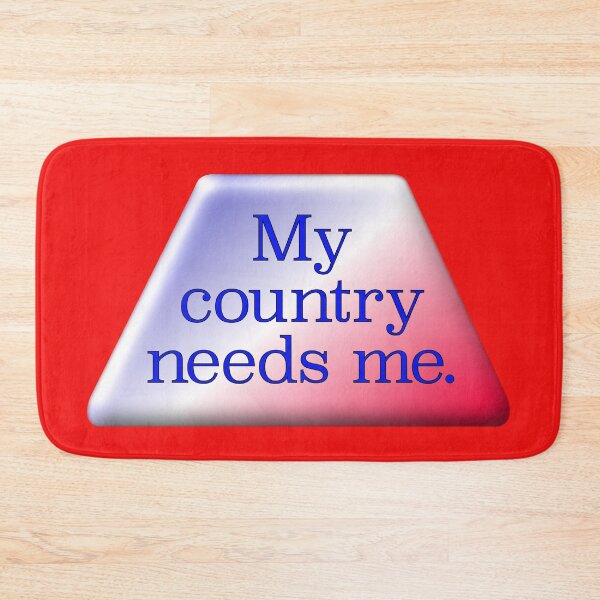 Item preview, My country needs me, blue lettering designed and sold by mntimg.