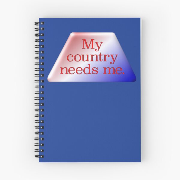Item preview, My country needs me, red lettering designed and sold by mntimg.