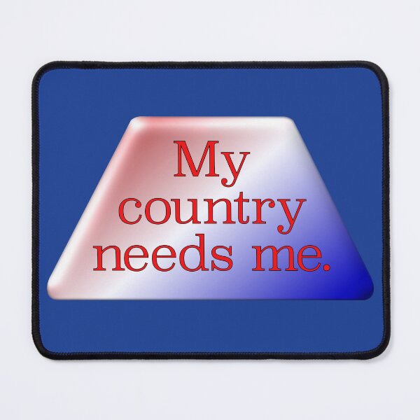Item preview, My country needs me, red lettering designed and sold by mntimg.