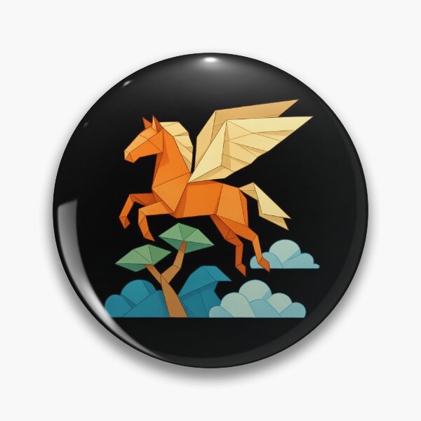 Item preview, Origami Pegasus Flying Through Folded Clouds designed and sold by S-Dstyle.