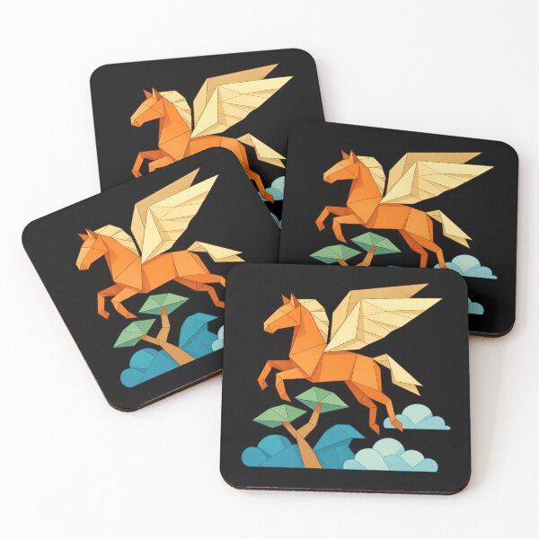 Item preview, Origami Pegasus Flying Through Folded Clouds designed and sold by S-Dstyle.