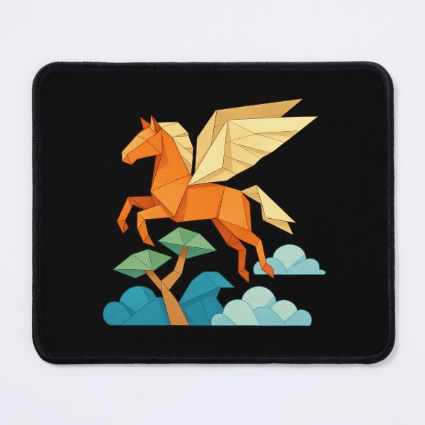 Item preview, Origami Pegasus Flying Through Folded Clouds designed and sold by S-Dstyle.