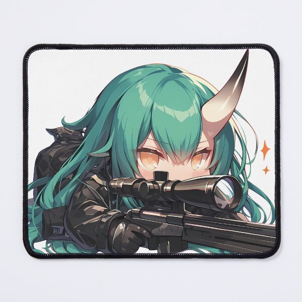 Item preview, Chibi kawaii Hoshiguma Arknights Prelude to Dawn sniper designed and sold by GABRIELMURPHY.