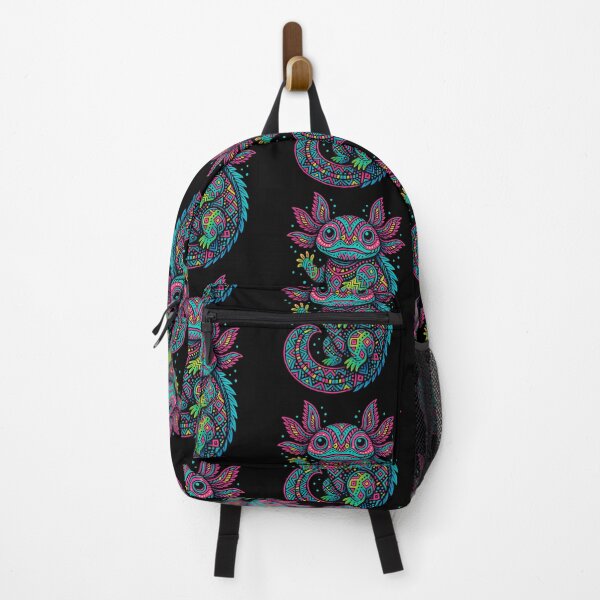 Item preview, Axolotl Alebrije – Mexican Neon Folk Art designed and sold by Ahau Designs.