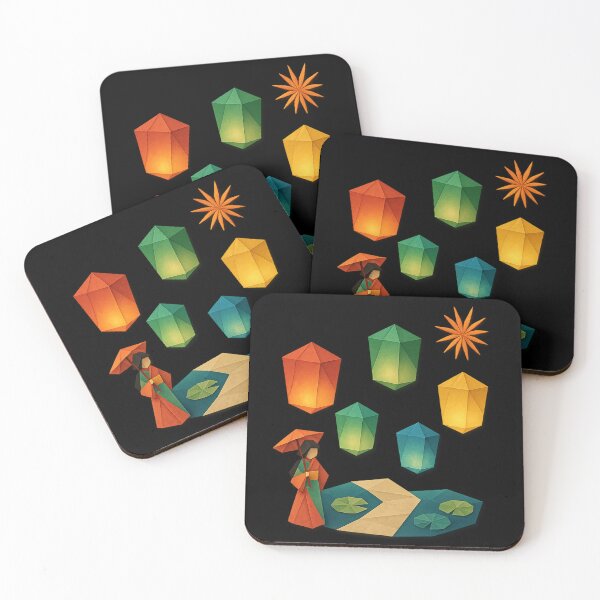 Item preview, Floating Origami Lanterns with Paper Fireworks designed and sold by S-Dstyle.