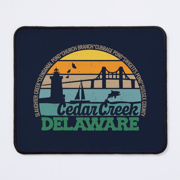 Item preview, Cedar Creek Delaware Retro Sunset Local Pride Logo  designed and sold by CRHPOD20.
