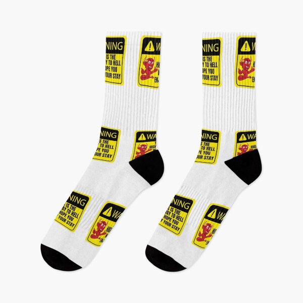 Item preview, Warning this is the highway to hell we hope you enjoy your stay designed and sold by BritishDelights.