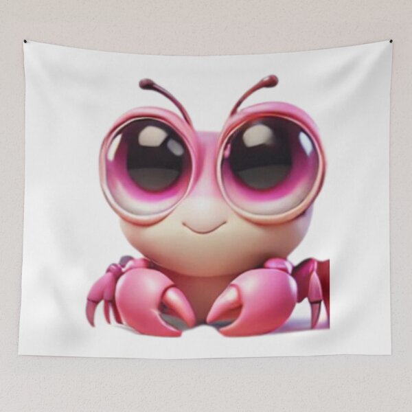 Item preview, Adorable Pink Fiddler Crab designed and sold by Sillytoe.