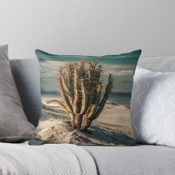 Item preview, Sandy Beach Landscape with Prominent Cactus designed and sold by AnimalAirtistry.