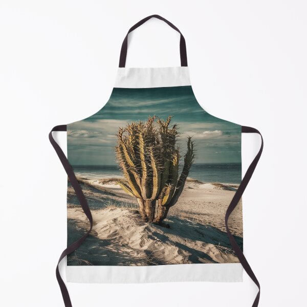 Item preview, Sandy Beach Landscape with Prominent Cactus designed and sold by AnimalAirtistry.