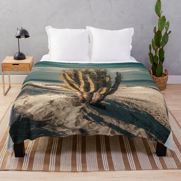 Item preview, Sandy Beach Landscape with Prominent Cactus designed and sold by AnimalAirtistry.