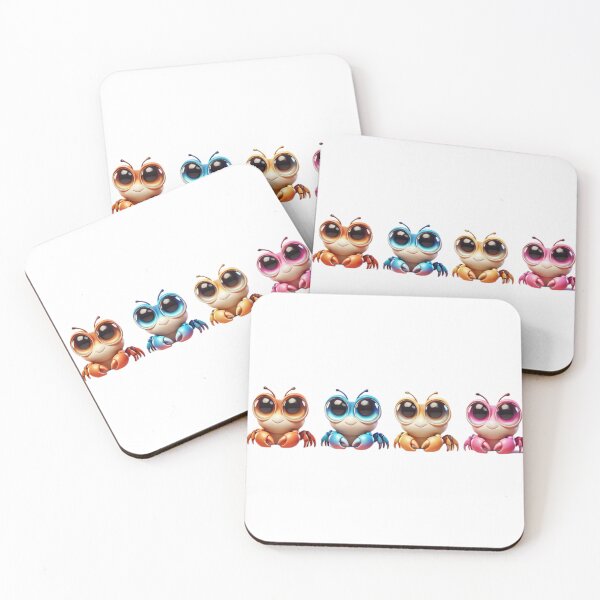Item preview, Cute Fiddler Crab Colourful Set designed and sold by Sillytoe.
