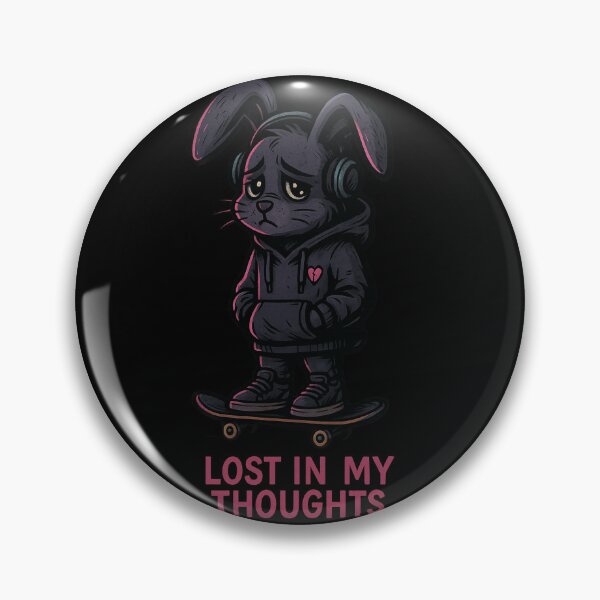 Item preview, Sad Bunny Skater – Lost in My Thoughts designed and sold by Ahau Designs.