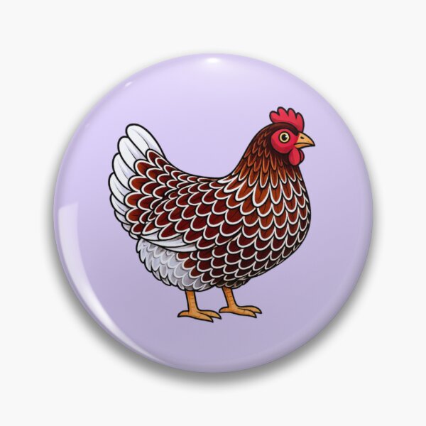 Item preview, Red Laced Splash Wyndotte Chicken Cartoon designed and sold by AnotherFemaleHuman.