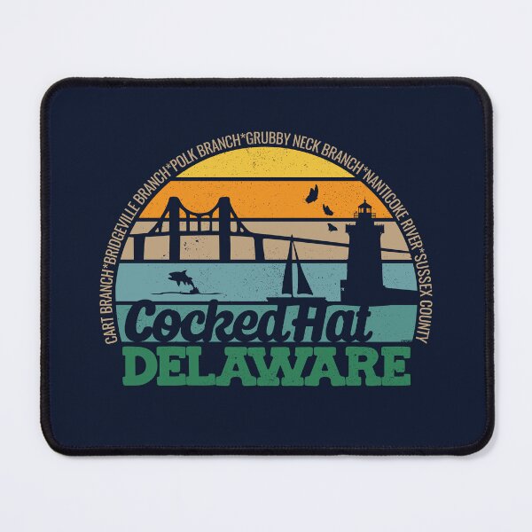 Item preview, Cocked Hat Delaware Retro Sunset Local Pride Logo  designed and sold by CRHPOD20.