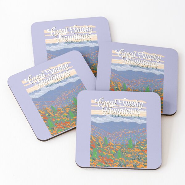 Item preview, Great Smoky Mountains National Park Illustration Travel Art Vintage designed and sold by KrisSidDesigns.