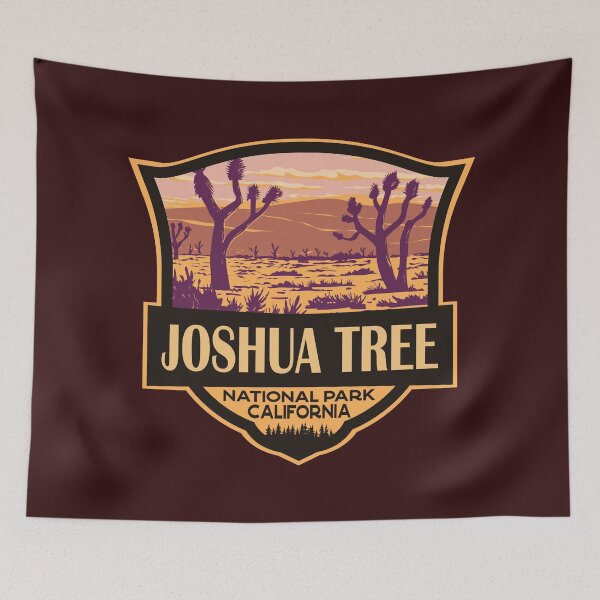 Item preview, Joshua Tree National Park California Illustration Travel Retro Badge designed and sold by KrisSidDesigns.