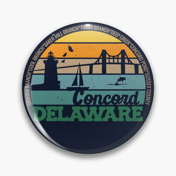 Item preview, Concord Delaware Retro Sunset Local Pride Logo  designed and sold by CRHPOD20.