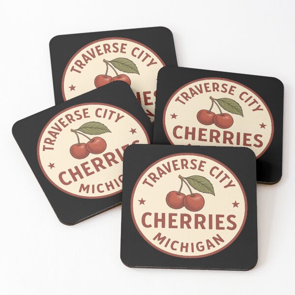 Item preview, Traverse City Michigan Cherry Badge designed and sold by American Travels.