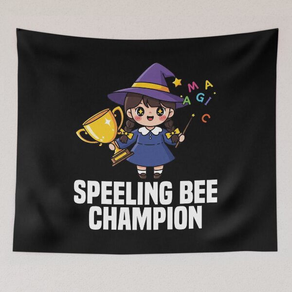 Item preview, SPEELING BEE CHAMPION - WITCH HALLOWEEN designed and sold by KEF Custom.