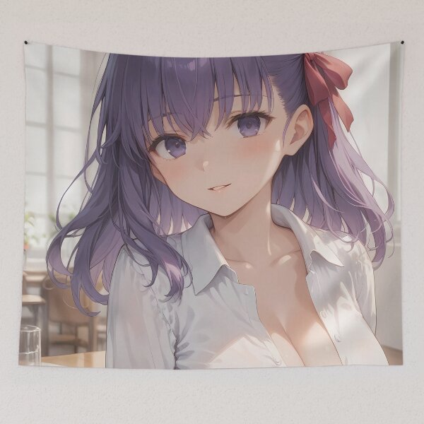 Item preview, Sakura Matou Fate Stay Night Anime Girl Elegant Office Style designed and sold by Tokyonomad.