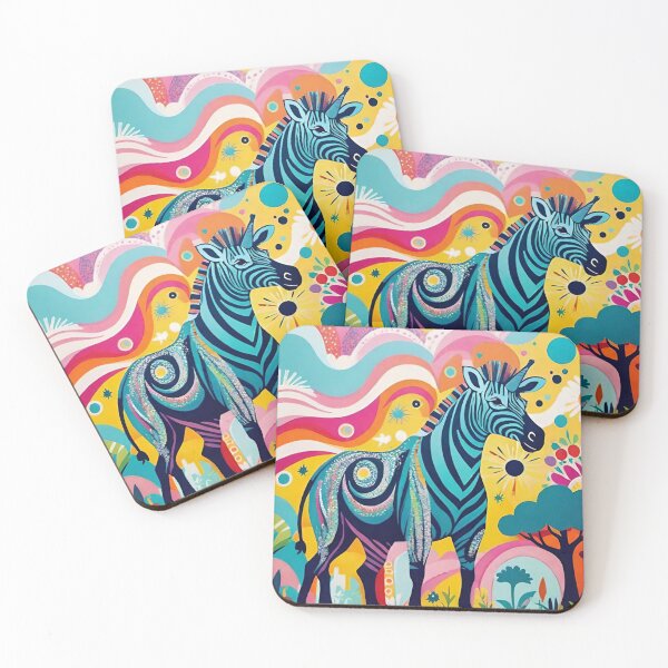 Item preview, Zebra unicorn dreamscape  designed and sold by JLeonardoArt.