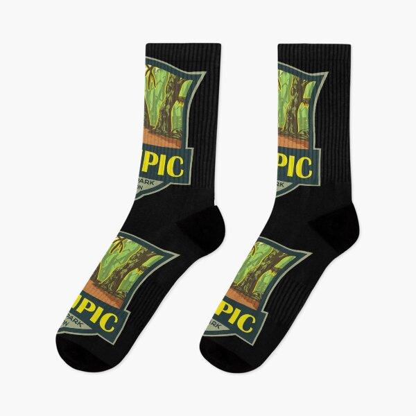 Item preview, Olympic National Park Hoh Rainforest Retro Badge designed and sold by KrisSidDesigns.