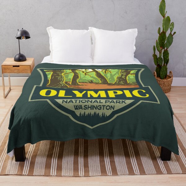 Item preview, Olympic National Park Hoh Rainforest Retro Badge designed and sold by KrisSidDesigns.
