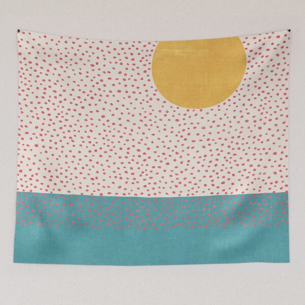 Item preview, Abstract Landscape Sun over the Sea designed and sold by FAROSSTUDIO.