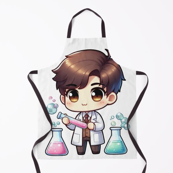 Item preview, Cute Scientist Chibi Illustration designed and sold by CalmMatterStudio.