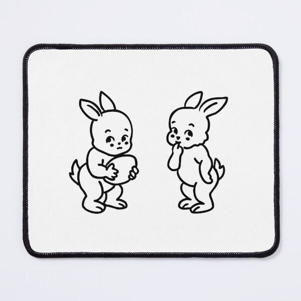 Item preview, Cute cartoon cherub bunny rabbit designed and sold by TanArtDesign.