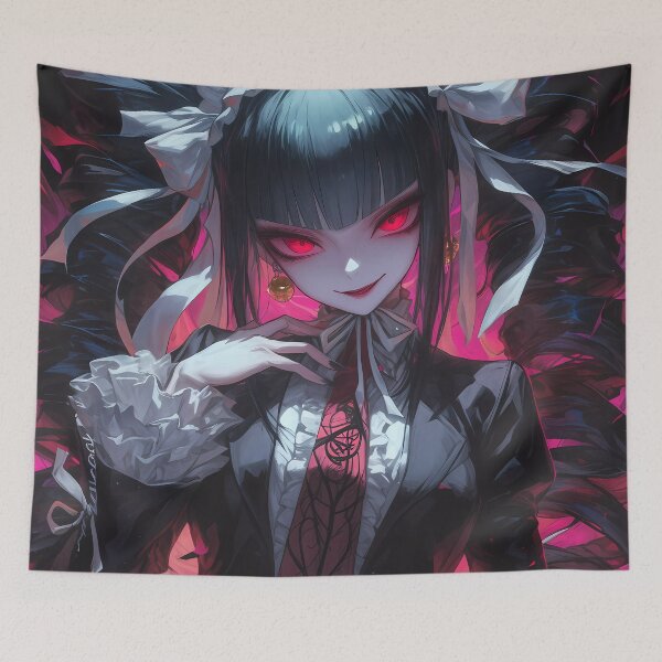 Item preview, Celestia Ludenberg Danganronpa Anime Gothic Lolita Red Eyes Ultimate Gambler designed and sold by PMartistStudio.