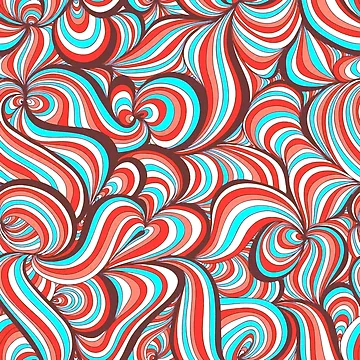Artwork thumbnail, Retro Psychedelic Pattern by ViaARTfactory