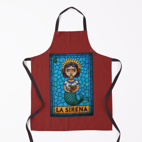 Item preview, Mexican Lottery Card 6 La Sirena The Mermaid Frida Kahlo designed and sold by retrographics.