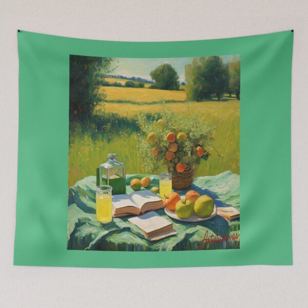 Item preview, "Summer's Farewell: Nostalgic Picnic in the Late Afternoon Light" designed and sold by Artisticanvas.