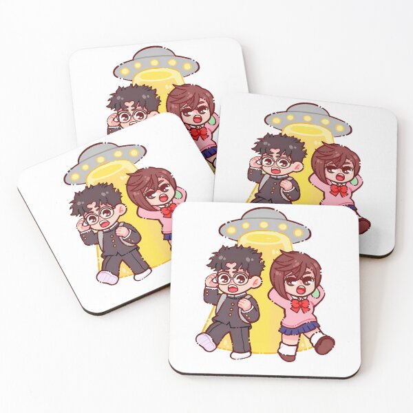 Item preview, Momo and Okarun Chibi designed and sold by Fiki Star.