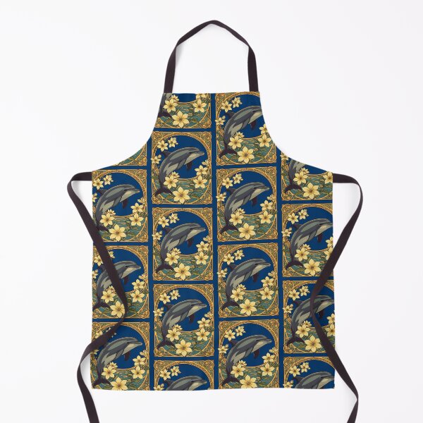 Item preview, Dolphin With Yellow Jasmine Flowers designed and sold by taiche.