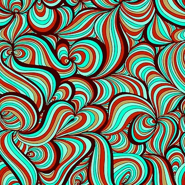 Artwork thumbnail, Retro Psychodelic Pattern by ViaARTfactory