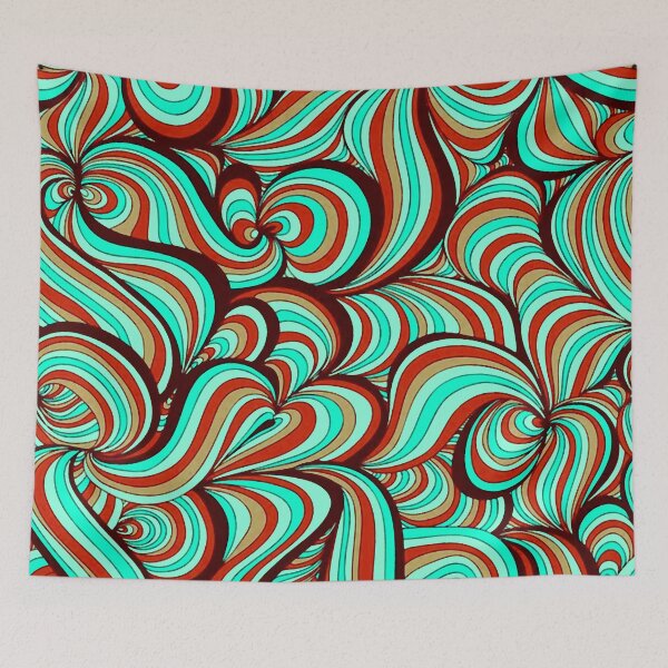 Item preview, Retro Psychodelic Pattern designed and sold by ViaARTfactory.