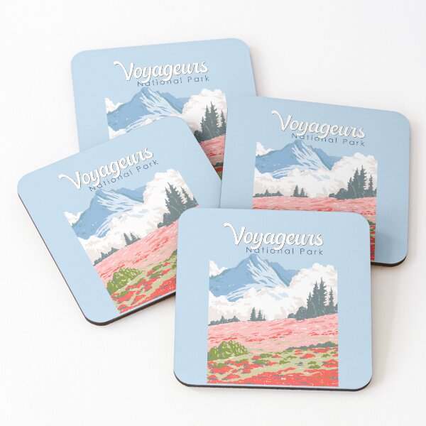 Item preview, Voyageurs National Park Minnesota Illustration Travel Art Vintage designed and sold by KrisSidDesigns.
