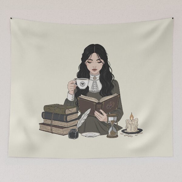 Item preview, Dark academia reading vibes designed and sold by FatBirdie.